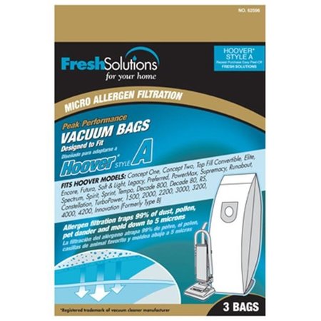 ELCO LABORATORIES Elco Laboratories 70360 Hoover Style A Vacuum Bag; 3 Pack 167314